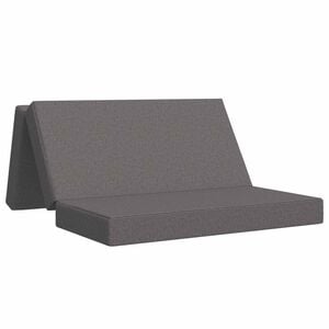 vidaXL F&auml;llbar Soffbed 120 x 67 x 45 cm Ljusgr&aring;