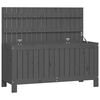 vidaXL Dynbox svart 108x42,5x54 cm massiv furu