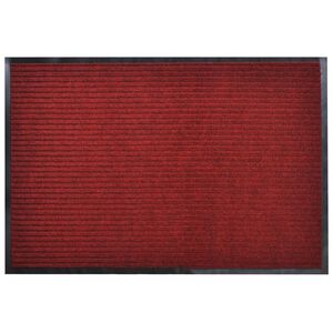 vidaXL D&ouml;rrmatta r&ouml;d 90 x 120 cm PVC