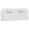 vidaXL Headboard Cushion "Viana" White 120 cm Faux Leather