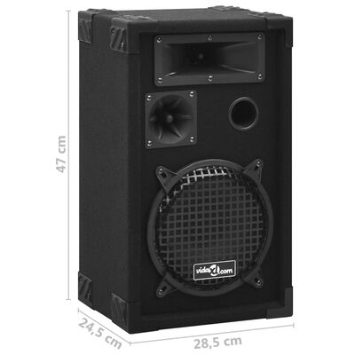 vidaXL Passiva PA-högtalare 2 st 800 W svart