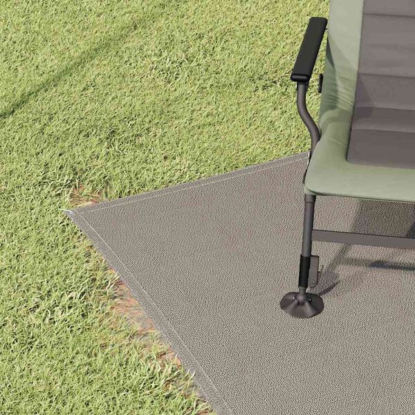 vidaXL Tältmatta Ljusgrå 400 x 200 cm polyeten