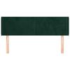 vidaXL S&auml;nggavel med kanter m&ouml;rkgr&ouml;n 147x16x78/88 cm sammet