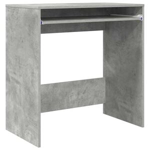 vidaXL Skrivbord Betonggr&aring; Konstruerat tr&auml; 77.5 x 43 x 79 cm