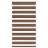 vidaXL Rullgardin zebra brun 75x150 cm tyg bredd 70,9 cm polyester