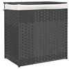 vidaXL Tv&auml;ttkorg med 2 sektioner gr&aring; 53x35x57 cm konstrotting
