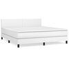 vidaXL Rams&auml;ng med madrass vit 180x200 cm konstl&auml;der