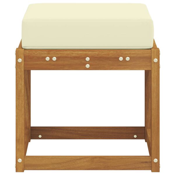 vidaXL Utomhuspall Massivt Akaciatr&auml; Naturf&auml;rg