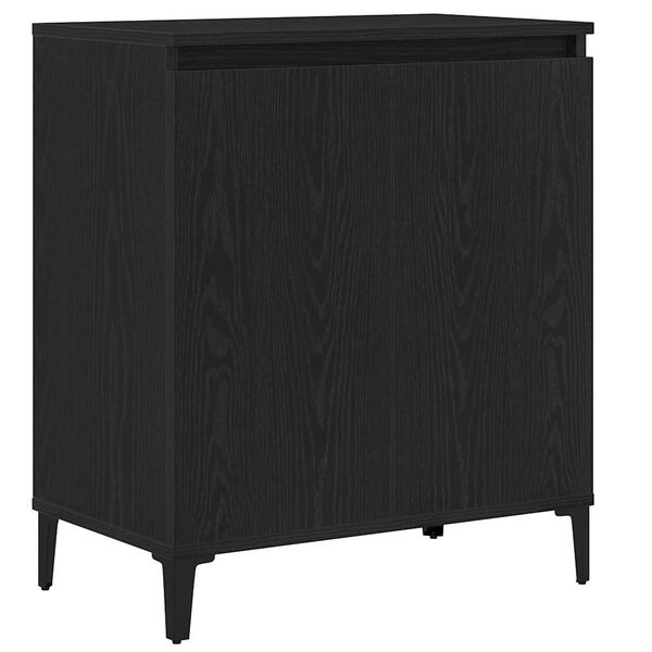 vidaXL Sideboard Svart Ek 60 x 35 x 70 cm Konstruerat tr&auml;