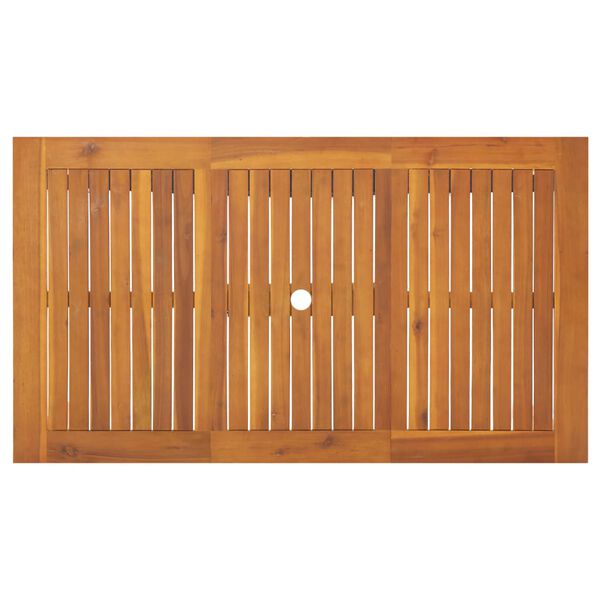 vidaXL Trädgårdsbord 140x80x74 cm massivt akaciaträ