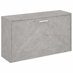 vidaXL Skob&auml;nk betonggr&aring; 80x24x45 cm konstruerat tr&auml;