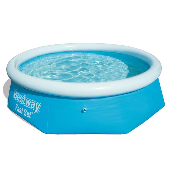 Bestway Uppblåsbar pool Fast Set rund 244x66 cm 57265
