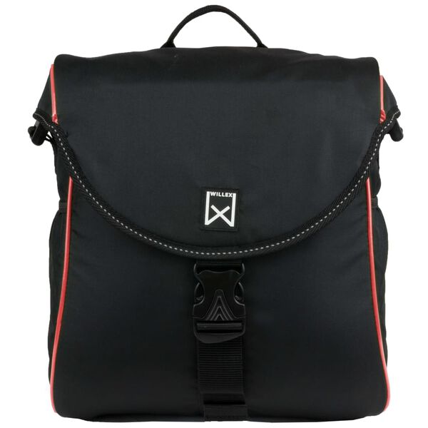 Willex Cykelv&auml;ska 300 S 12 L svart och r&ouml;d