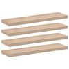 vidaXL Sv&auml;vande hyllor 4 st 90x23,5x4 cm konstruerat tr&auml;