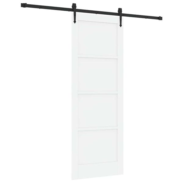 vidaXL Skjutd&ouml;rr ORKDAL Vit 78 x 211 cm Massiv furu