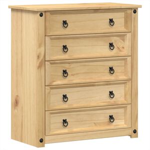 vidaXL Byr&aring; Corona 80x40x89 cm massiv furu