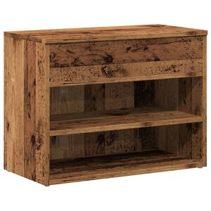 vidaXL Skob&auml;nk &aring;ldrat tr&auml; 60x30x45 cm konstruerat tr&auml;