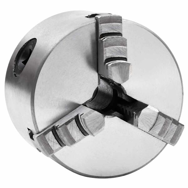 vidaXL 3-backs sj&auml;lvjusterande svarvchuck 80 mm st&aring;l