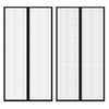 vidaXL Insektsnät till dörr 210 x 100 cm 2 st magnet svart