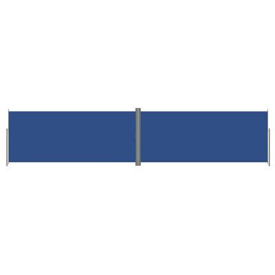 vidaXL Infällbar sidomarkis 220x1000 cm blå