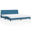 vidaXL Bed Frame without Mattress "Hanko" Blue 200x200 cm Velvet