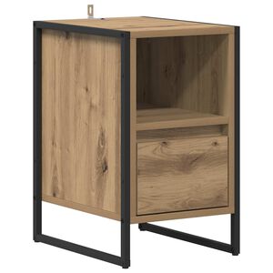 vidaXL S&auml;ngbord Artisan Ek 39,5 x 30 x 50 cm Konstruerat tr&auml;