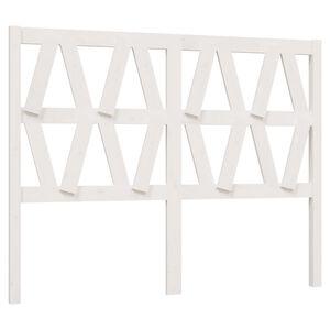 vidaXL S&auml;nggavel vit 126x4x100 cm massiv furu