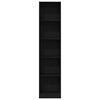 vidaXL Bokhylla svart ek 40x24x176 cm konstruerat tr&auml;