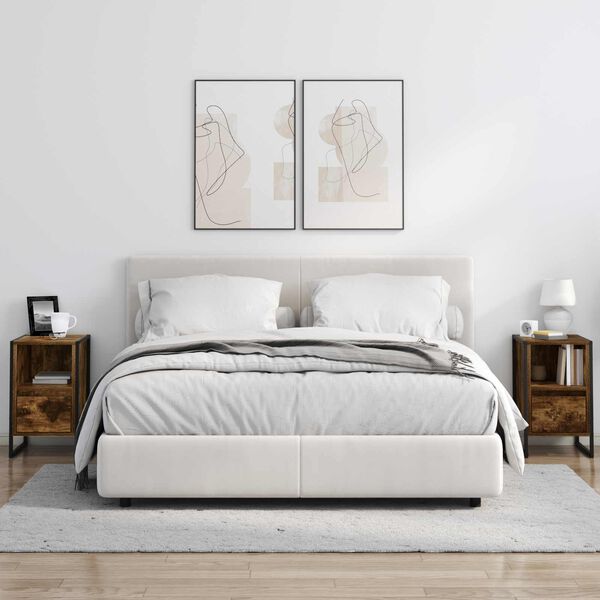 vidaXL S&auml;ngbord med l&aring;da R&ouml;kek 39,5 x 30 x 50 cm Konstruerat tr&auml;