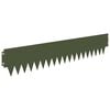 vidaXL Kant f&ouml;r gr&auml;smatta 10 pcs 103 x 20 cm metall Olivgr&ouml;n