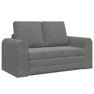 vidaXL Soffs&auml;ng M&ouml;rkgr&aring; 148 x 71 x 83 cm Sammet