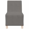 vidaXL Modulsofa utan armstöd 3 pcs Ljusgrå 55 x 74 x 82 cm