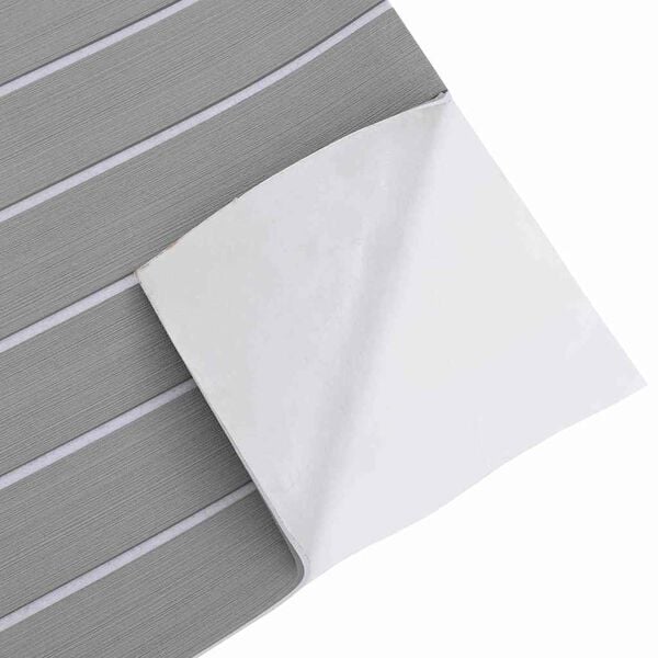 vidaXL Båtgolv Ljusgrå och vit 240 x 90 cm EVA skum