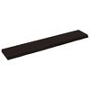vidaXL V&auml;gghylla m&ouml;rkbrun 160x30x(2-6) cm behandlad massiv ek