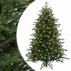 vidaXL Plast Hingad Julgran 120 cm 150 LED-lampor Varmvit