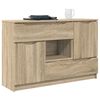 vidaXL Sideboard med l&aring;da Sonoma-ek 100 x 30 x 65,6 Konstruerat tr&auml;