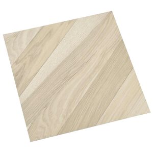 vidaXL Golvplankor 55 pcs Beige 5,11 m&sup2; PVC