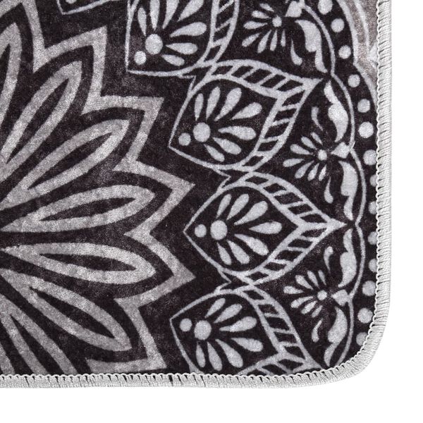 vidaXL Matta tvättbar 190x300 cm flerfärgad halkfri