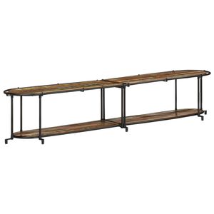 vidaXL Tv-b&auml;nk 200x42x40 cm massivt &aring;tervunnet tr&auml;