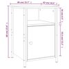 vidaXL Sängbord 2 st sonoma-ek 40x42x60 cm konstruerat trä