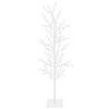 vidaXL Micro bj&ouml;rkjulgran Vit 150 cm St&aring;l 360 LED-lampor