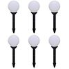 vidaXL Utomhuslampor 6 st LED 20 cm med markspett