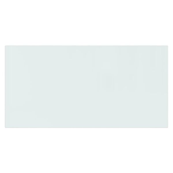 vidaXL Glasskiva för öppen spis rektangulär 100x50 cm