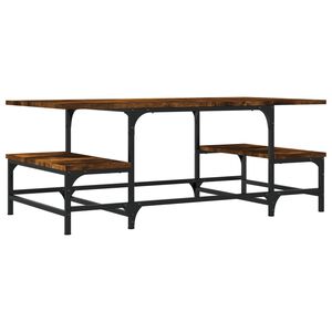 vidaXL Soffbord r&ouml;kf&auml;rgad ek 100x50,5x40 cm konstruerat tr&auml;