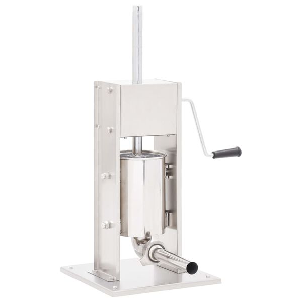 vidaXL Manuell korvstoppare 3 L rostfritt stål