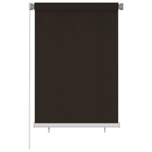 vidaXL Rullgardin utomhus 105 (B) x 140 (H) cm brun HDPE