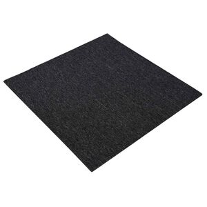 vidaXL Mattan platta M&ouml;rkgr&aring; 50 x 50 cm 4 st PP och Bitumen