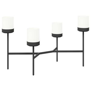 vidaXL Blomst&auml;ll Vit 125 x 55 x 81 cm PP och St&aring;l