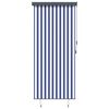 vidaXL Rullgardin utomhus 120x250 cm bl&aring; och vit