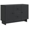 vidaXL Sideboard med l&aring;da Svart 89 x 34,5 x 60 cm Konstruerat tr&auml;